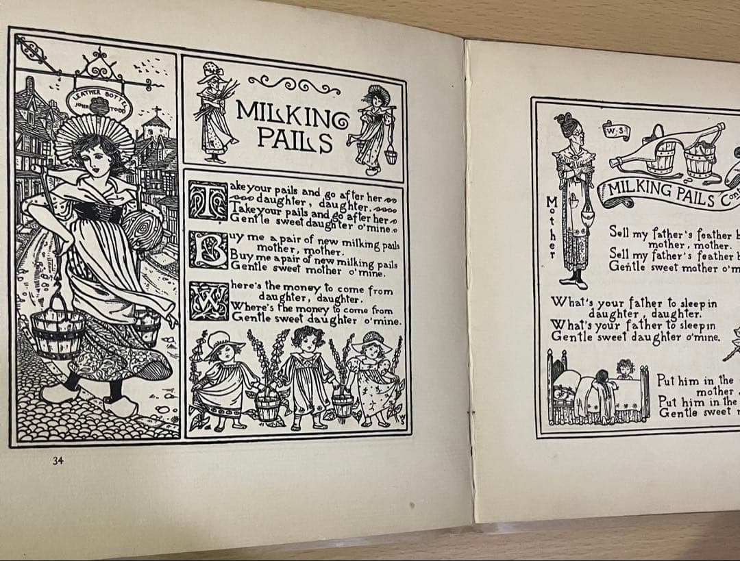 NO.252 希少 古書 洋書 アンティーク ビクトリアン　童謡　児童書