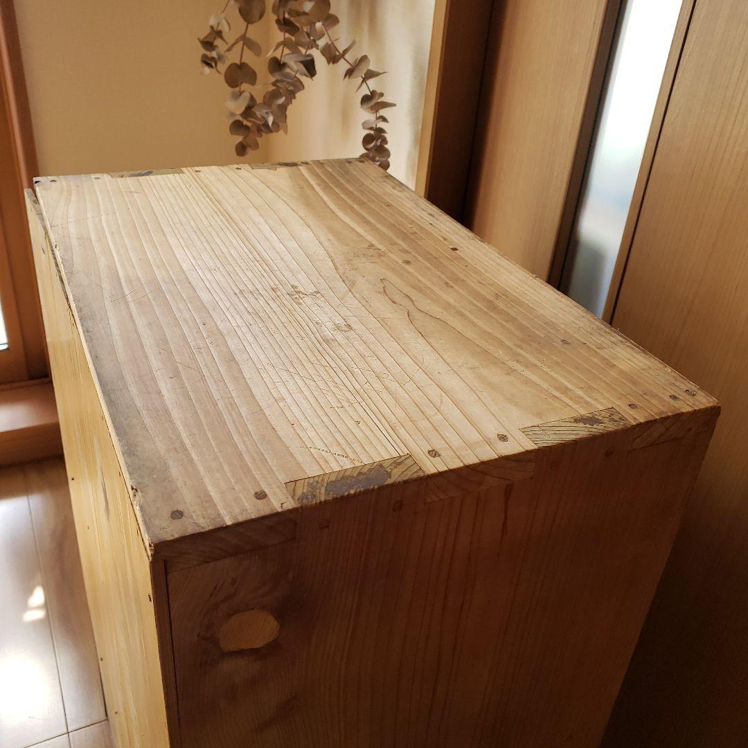 アンティーク 古い枡棚 古家具 引き出し 棚　収納棚 ディスプレイ