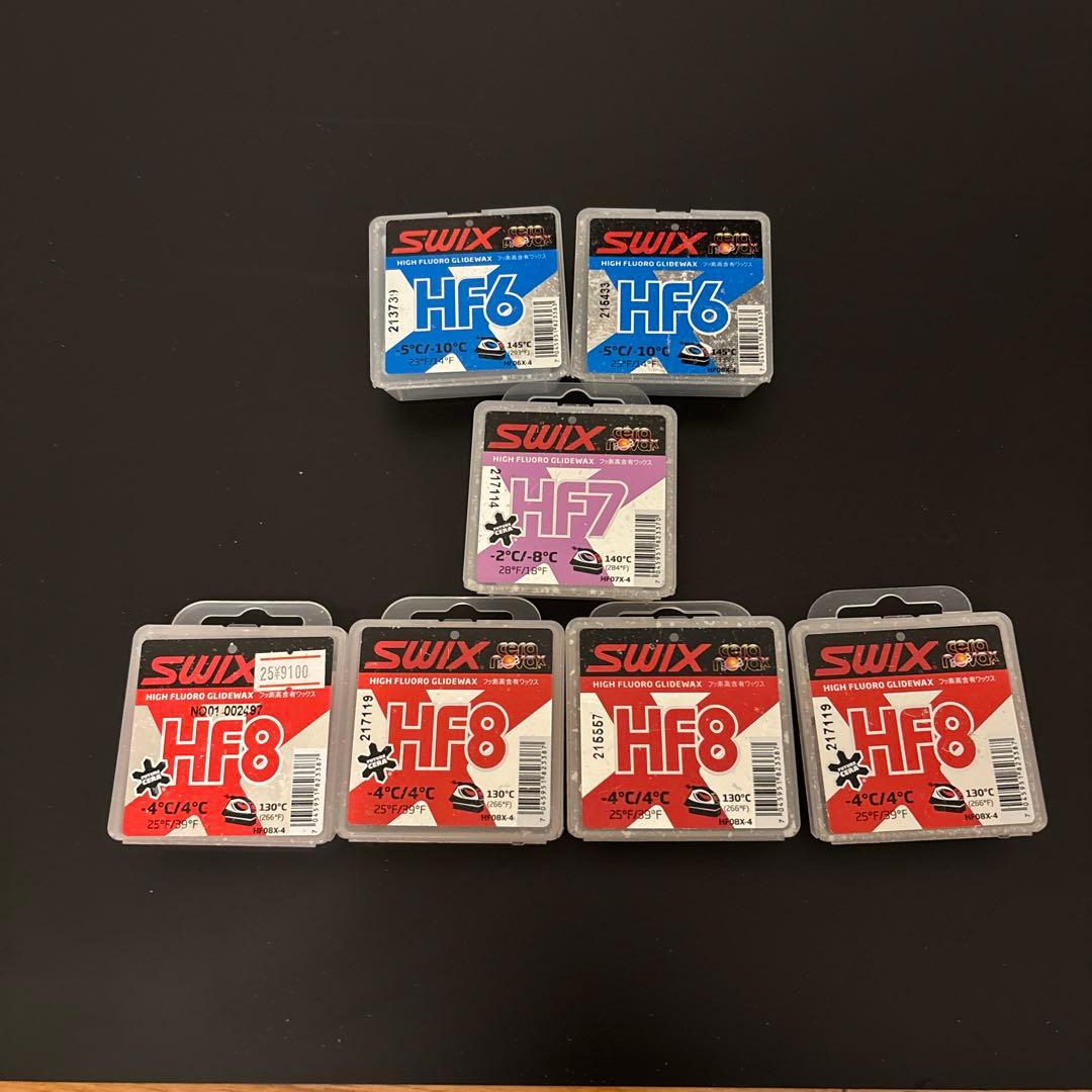 SWIX HFシリーズワックス 使用済みまとめ売り