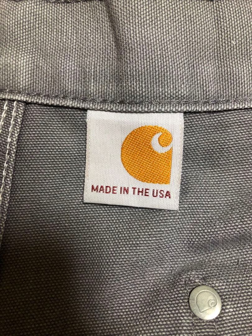 とら Carharttダブルニー グレー