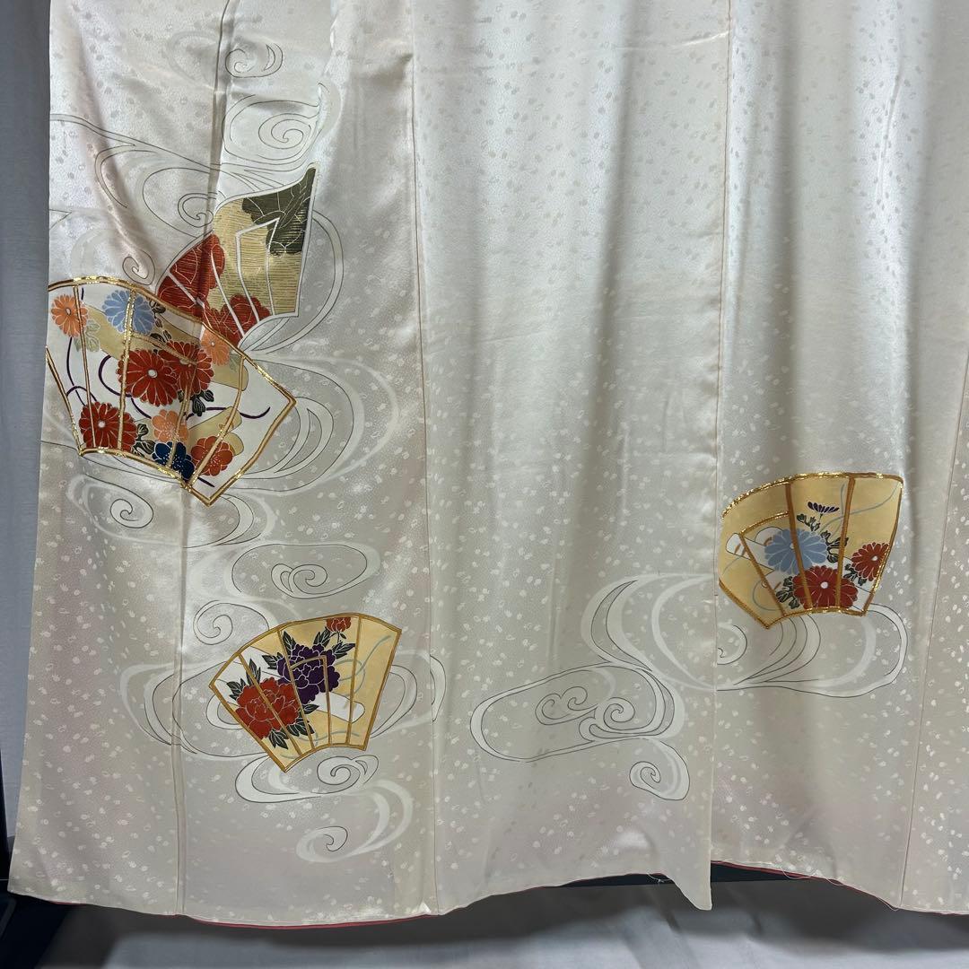 KH19 付下げ 訪問着 アイボリー 白 七五三 式典 フォーマル 身丈161㎝