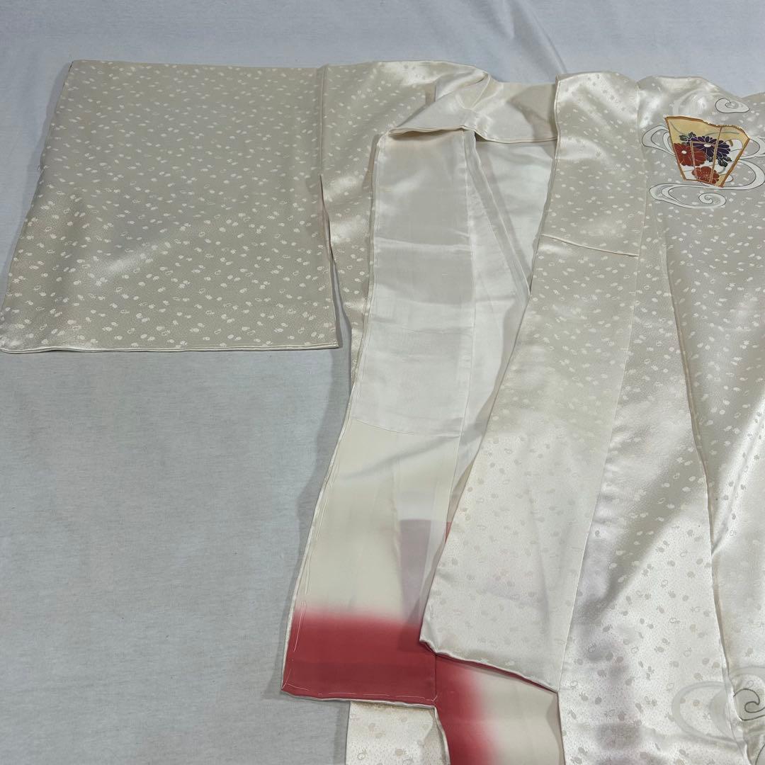 KH19 付下げ 訪問着 アイボリー 白 七五三 式典 フォーマル 身丈161㎝