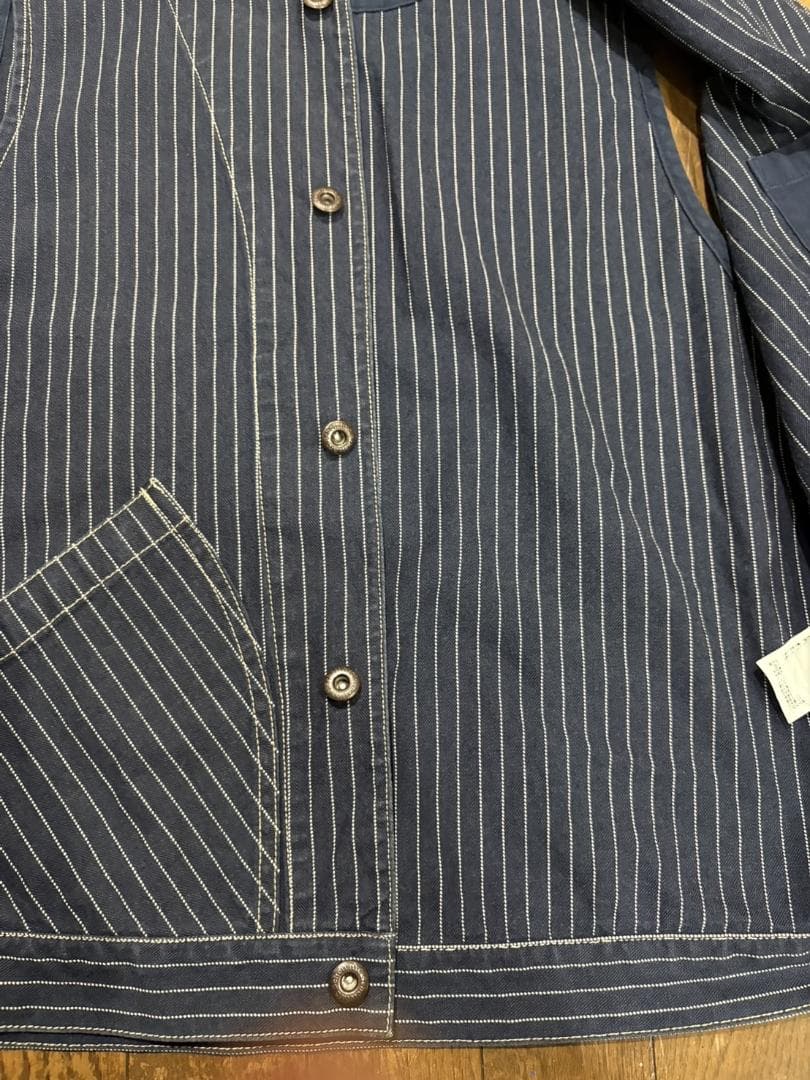 ＊ショット Schott BROS.インディゴ 濃紺 ウォバッシュ ベスト L