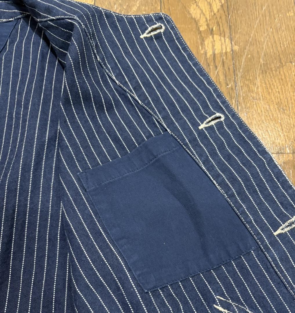 ＊ショット Schott BROS.インディゴ 濃紺 ウォバッシュ ベスト L