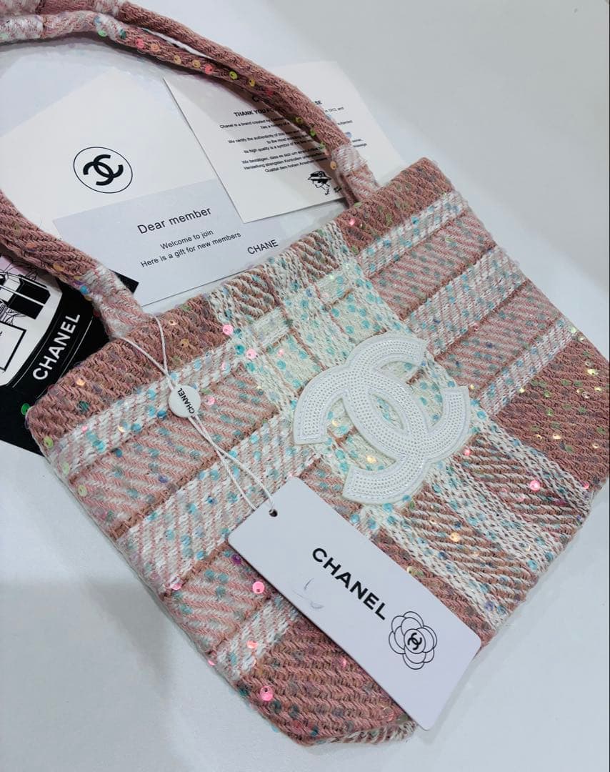 CHANEL トートバッグ シャネルノベルティ　バッグ　ショルダーバッグ　ピンク