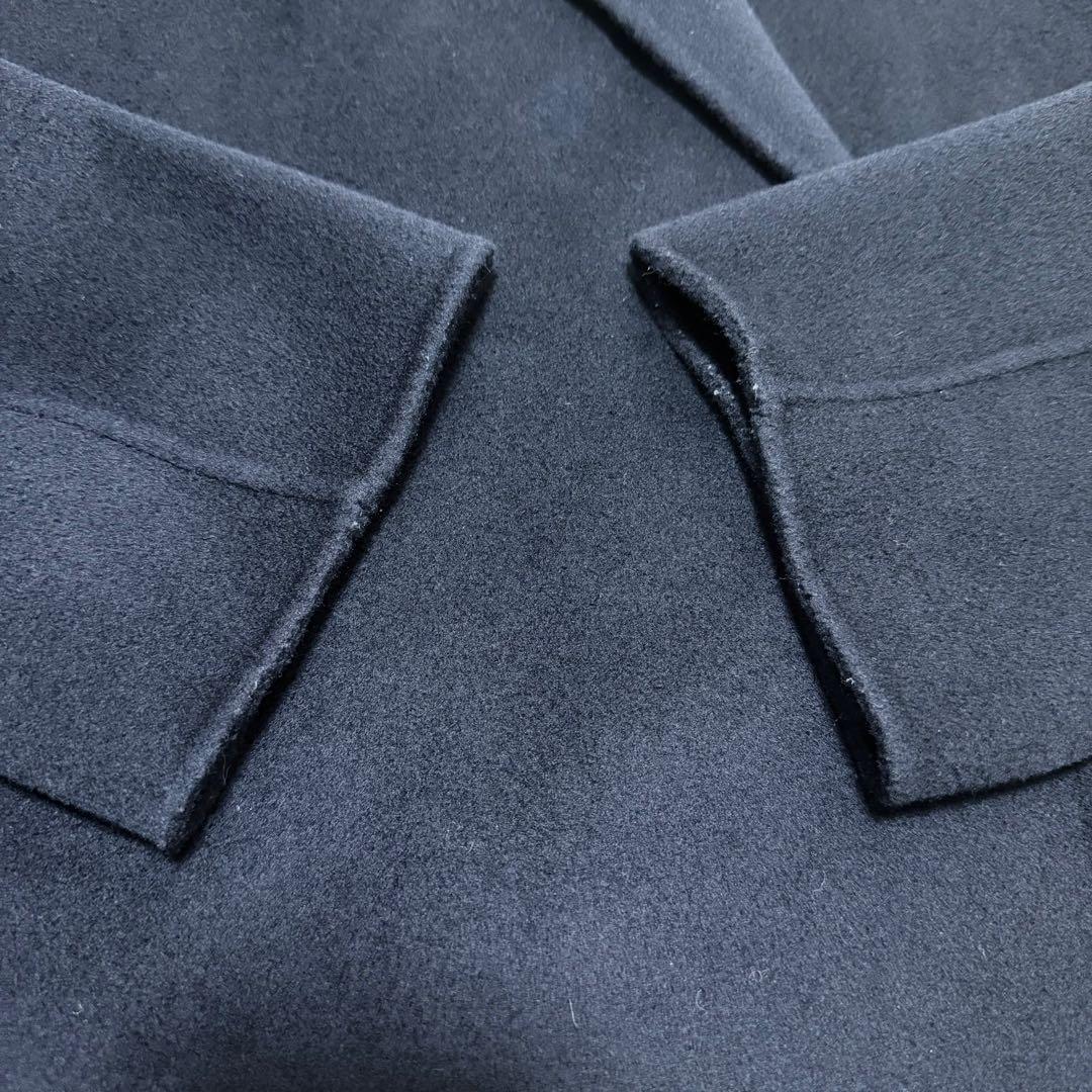 【極美品✨】noble Super160sチェスターミドルコート ネイビー