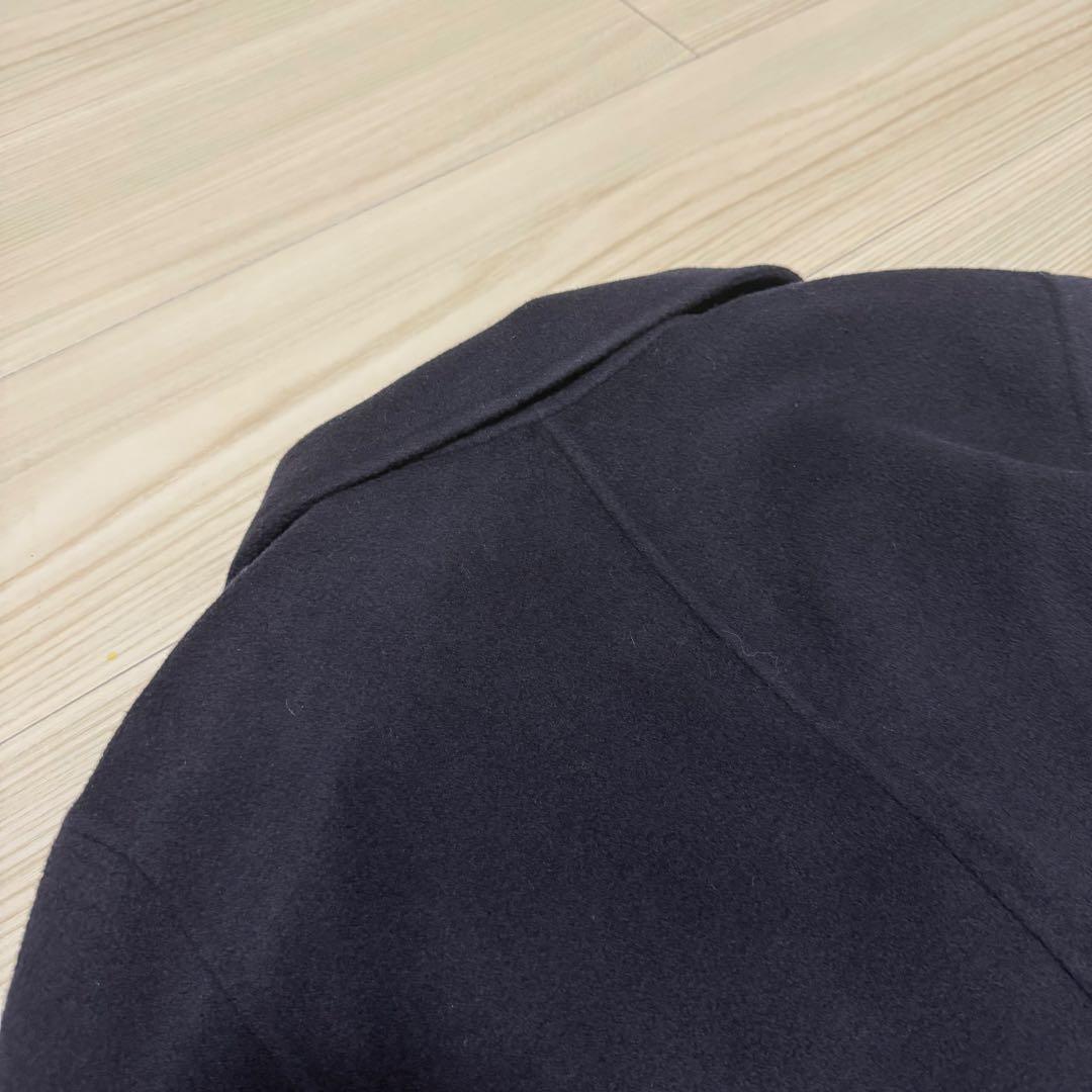 【極美品✨】noble Super160sチェスターミドルコート ネイビー