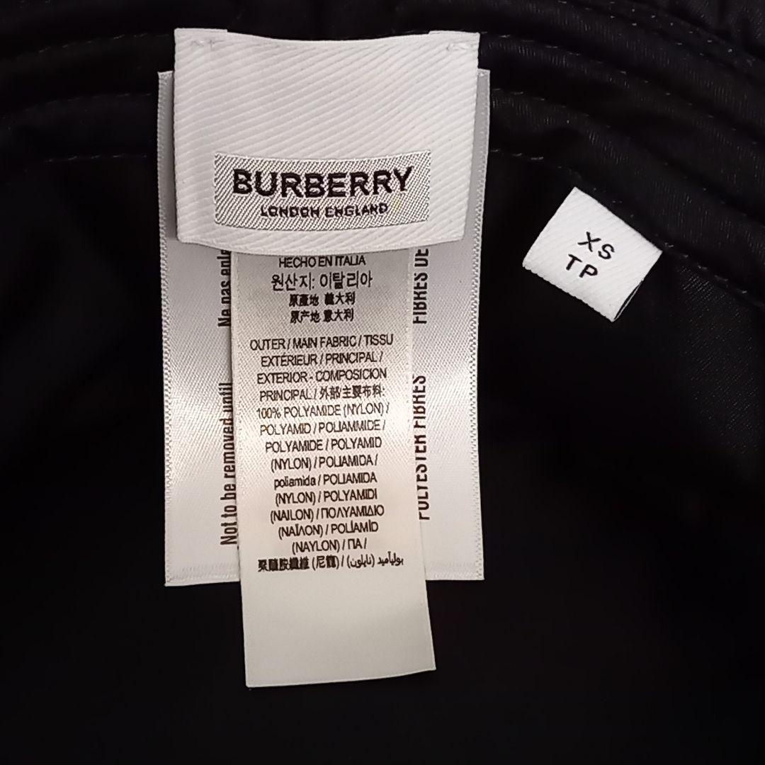 ざっきー☆ BURBERRY バケットハット ブラック ナイロン XSサイ