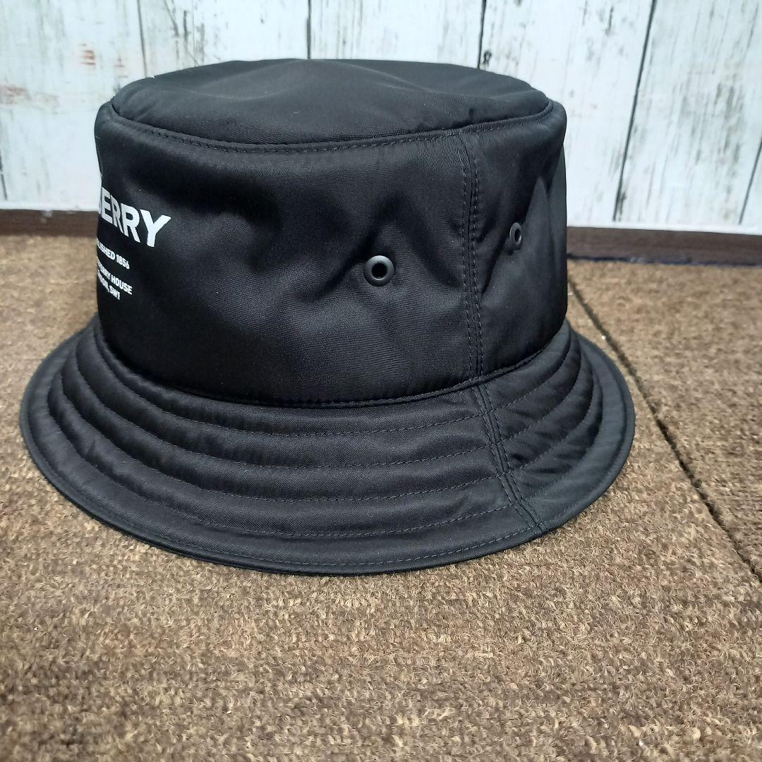ざっきー☆ BURBERRY バケットハット ブラック ナイロン XSサイ