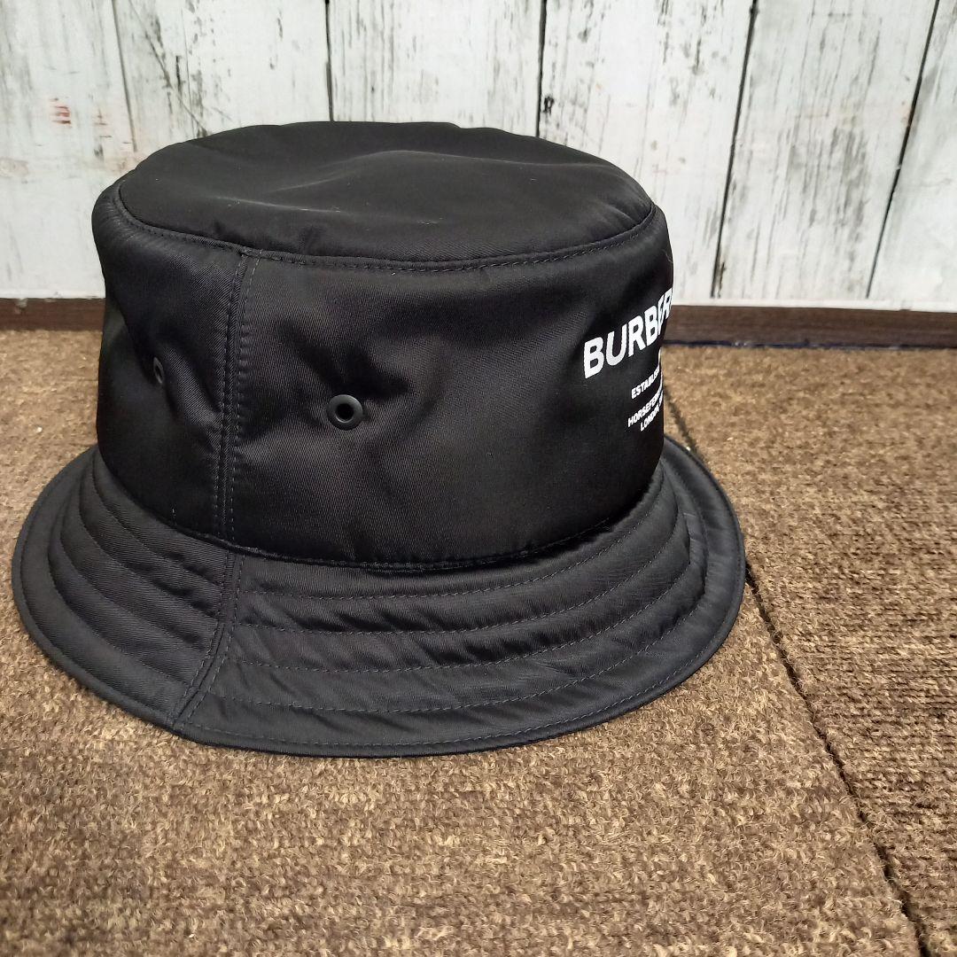 ざっきー☆ BURBERRY バケットハット ブラック ナイロン XSサイ
