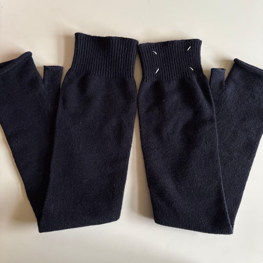 maison margiela アームウォーマー　ネイビー