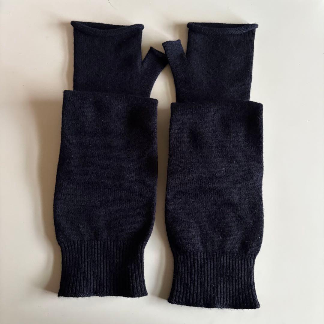 maison margiela アームウォーマー　ネイビー