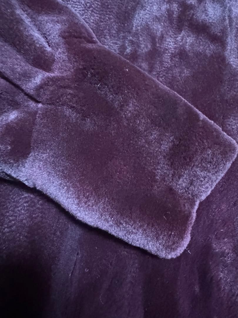 エンバ　EMBA 毛皮　ホワイトミンク Mサイズ　ワインレッド系　ファーコート