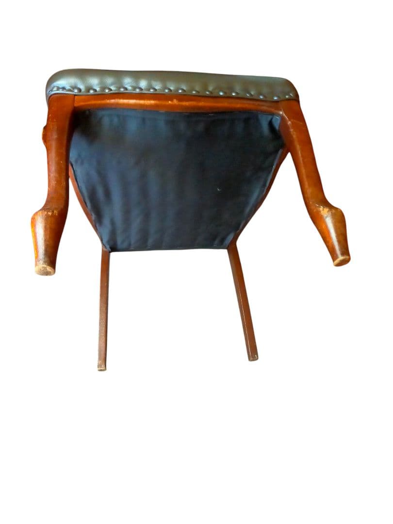 アンティーク　ヴィンテージアームチェア ダイニングチェア　猫脚