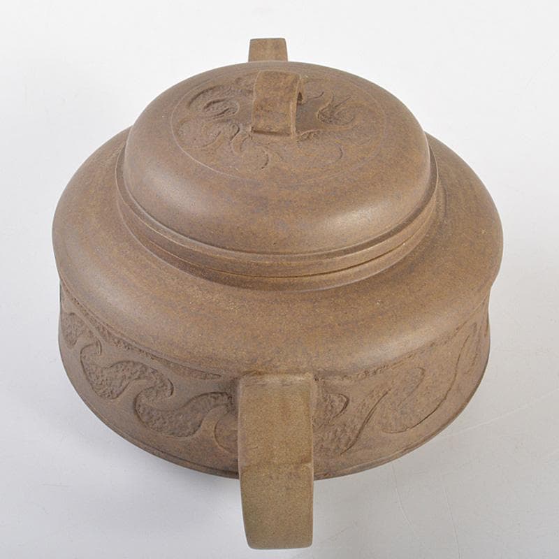 中国　顧景舟銘　紫砂　朱泥　急須　茶壷　V　R6903