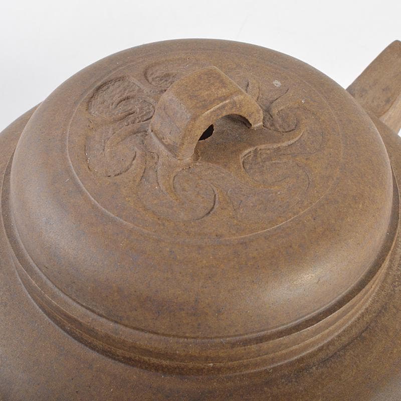 中国　顧景舟銘　紫砂　朱泥　急須　茶壷　V　R6903