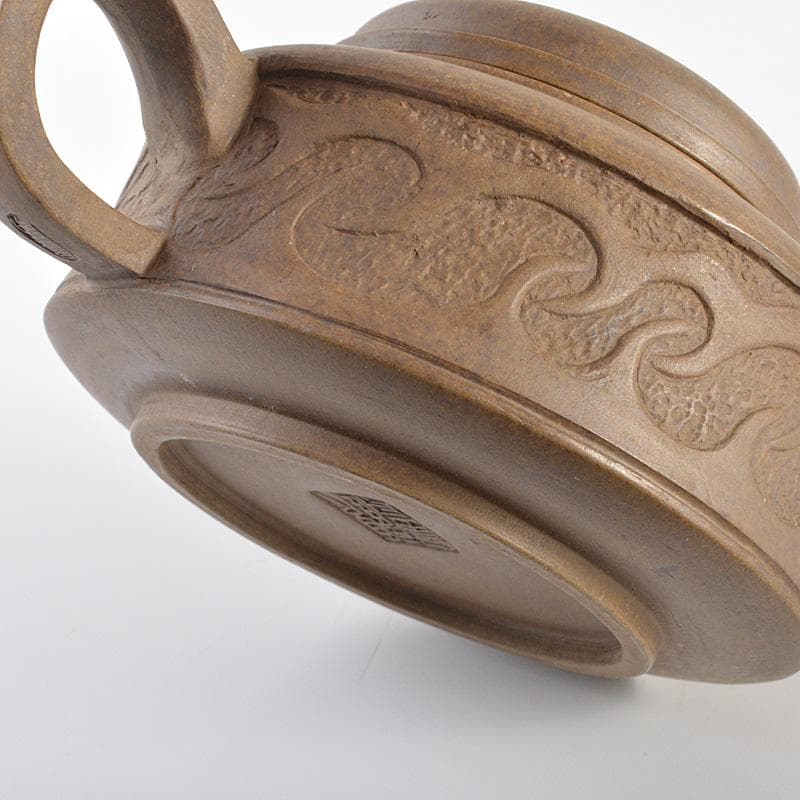 中国　顧景舟銘　紫砂　朱泥　急須　茶壷　V　R6903