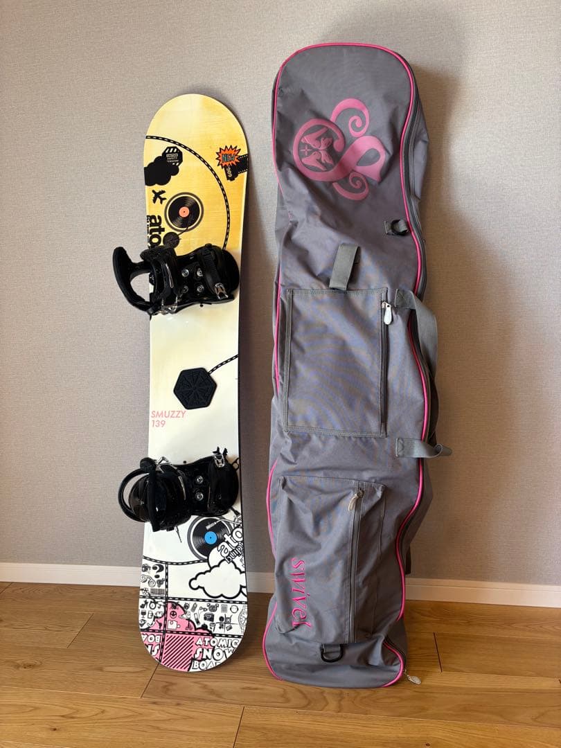 atomic スノーボード ビンディング付 ／訳ありブーツ無料！（希望者）