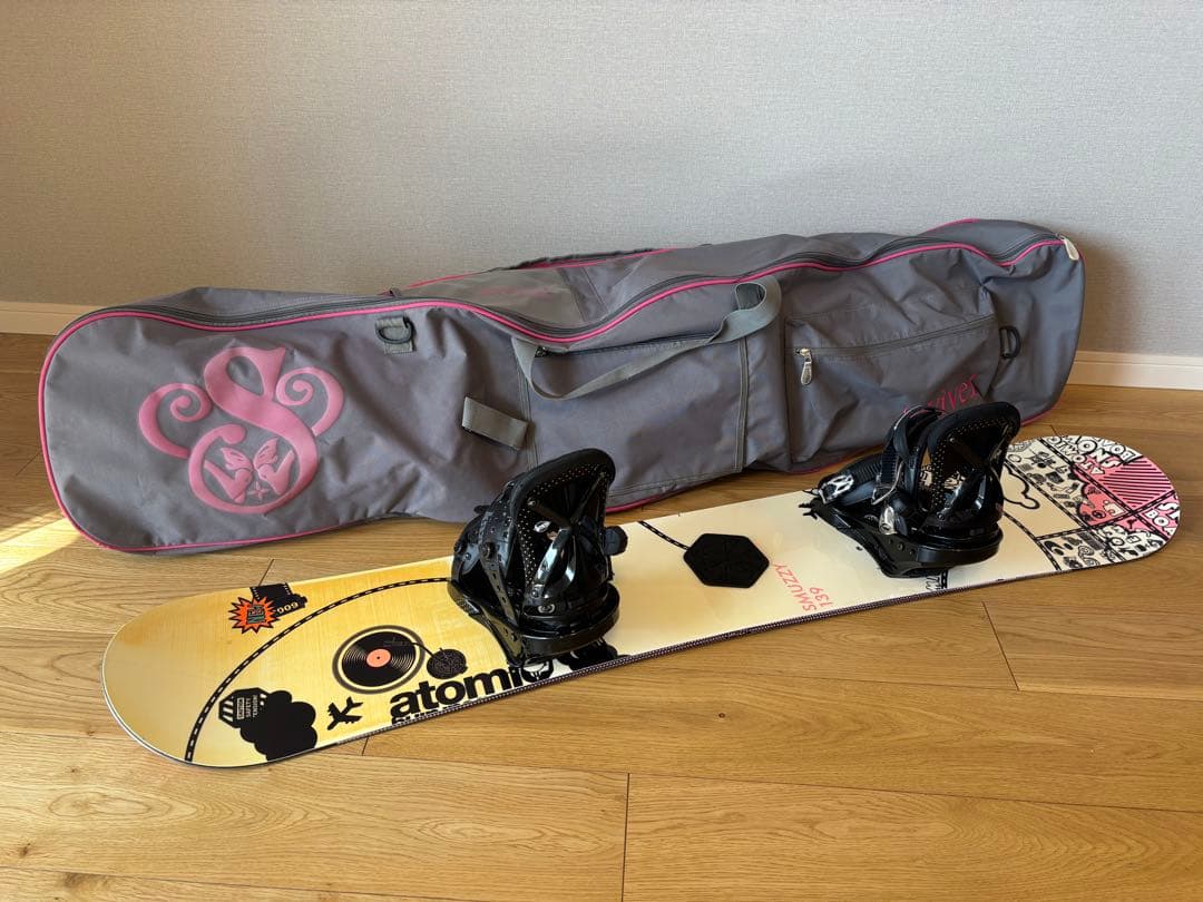 atomic スノーボード ビンディング付 ／訳ありブーツ無料！（希望者）