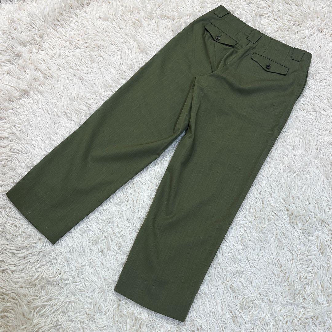 未使用✨AUBETT MELANGE WOOL BAGGY PANTS 4