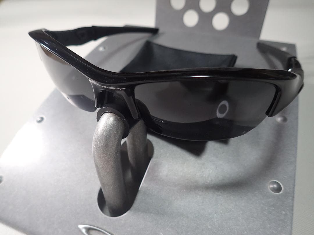 美品 オールブラック フラックジャケット 新品 偏光レンズ オークリー