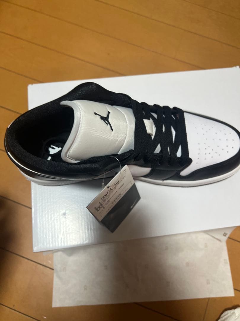 Air Jordan 1 Low 白/黒 27.5cm・JORDAN