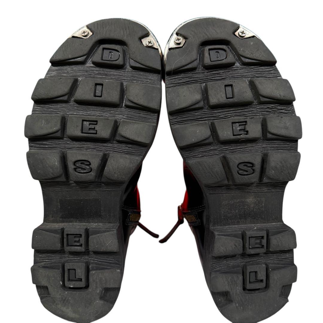 DIESEL D-HAMMER BT ZIP レザー Dプレート ブーツ 黒