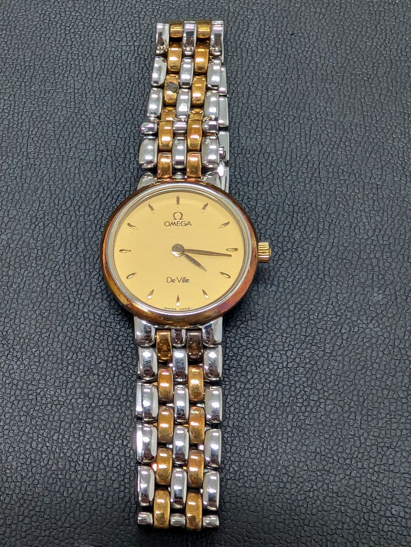 OMEGA De Ville ゴールド シルバー 腕時計 不動