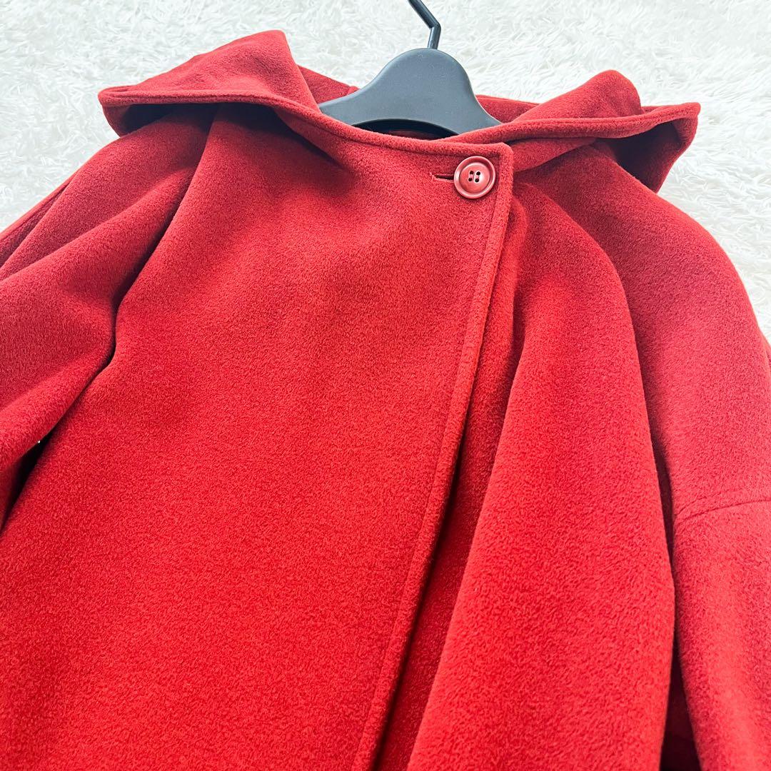 MaxMara フーデッドコート リアルト 女優襟 ベルト フード アンゴラ混