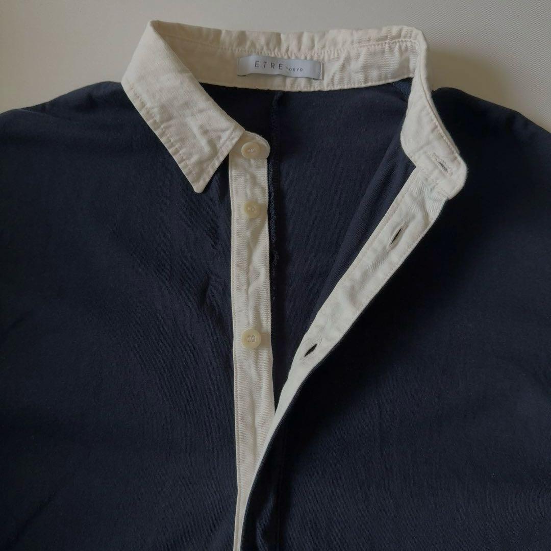 ETRE TOKYO エトレトウキョウ ラガーシャツショートオールインワン S