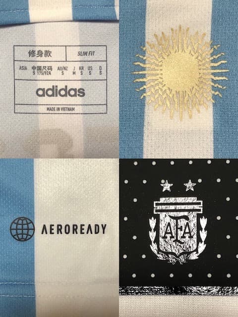 アルゼンチン代表 2022 #10 メッシ Mサイズ ユニフォーム 2枚セット