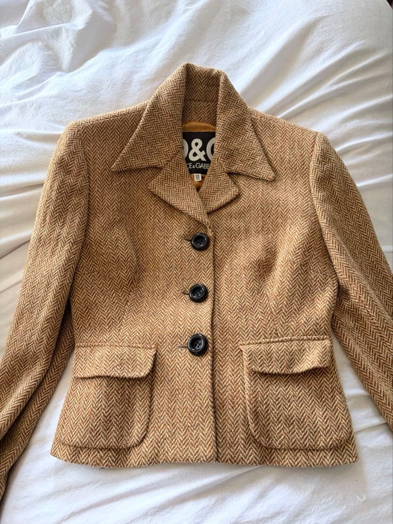 D&G ヘリンボーンテーラードジャケット　mサイズ