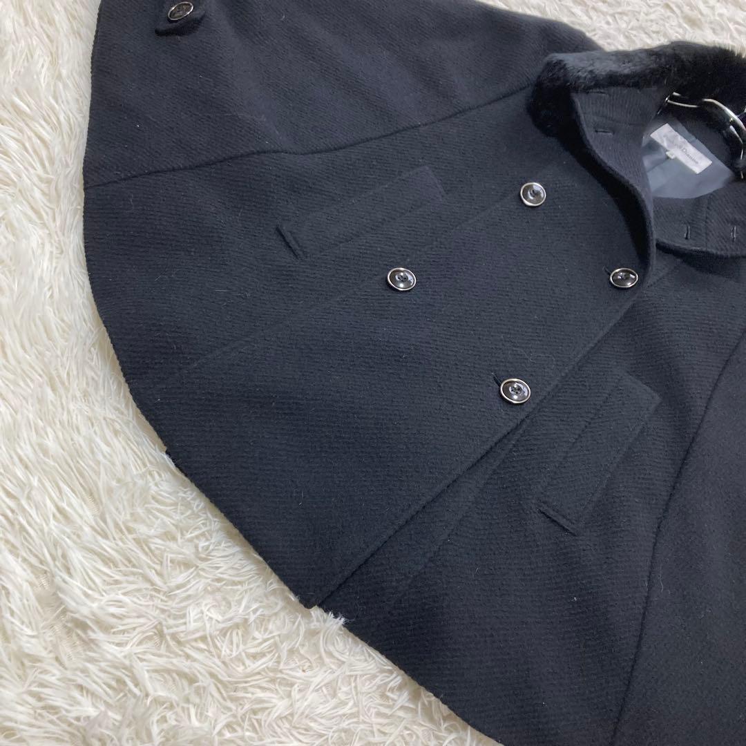 Pinky&Dianne✨ポンチョ　ケープ アンゴラウール　ラビットファー