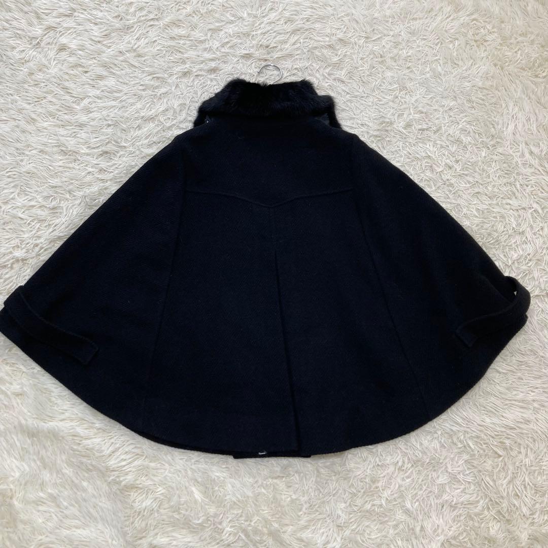 Pinky&Dianne✨ポンチョ　ケープ アンゴラウール　ラビットファー