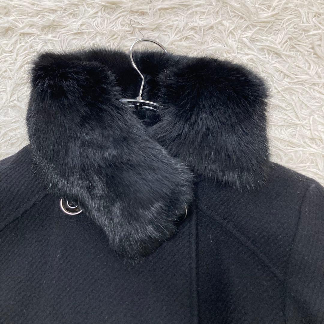 Pinky&Dianne✨ポンチョ　ケープ アンゴラウール　ラビットファー