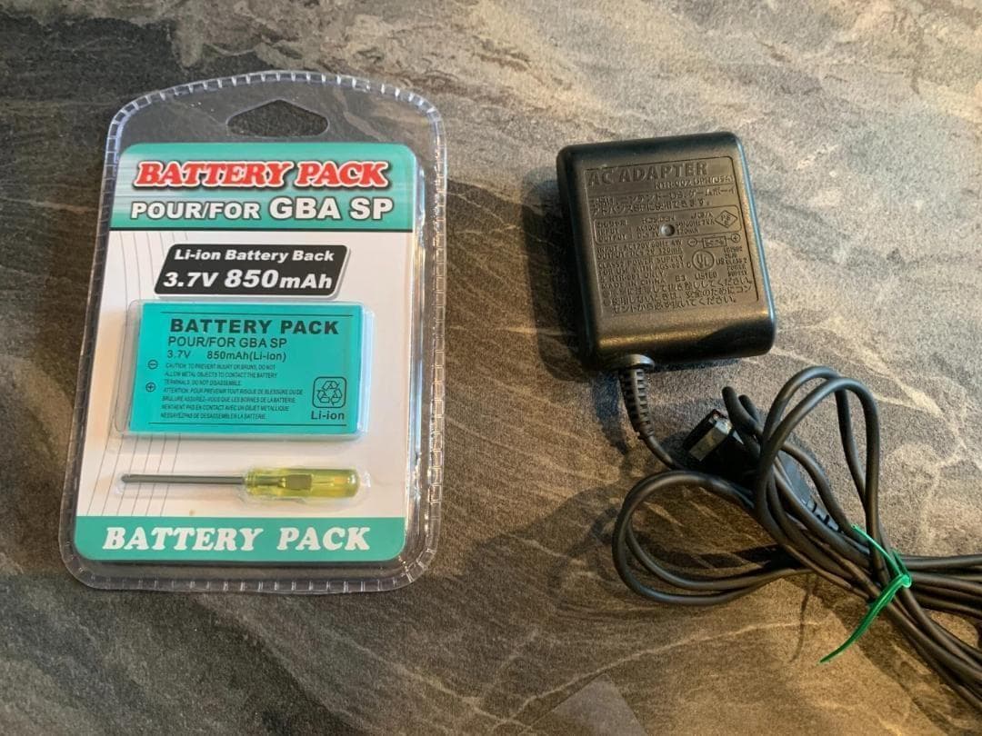 美品 シェル交換品 ゲームボーイアドバンスsp グラードンエディション