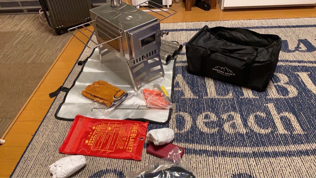 ステンレス製　薪ストーブ