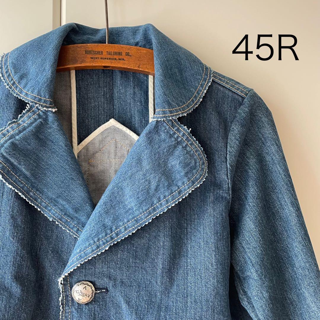 45R ライ麦デニムのレフアジャケット（淡） ¥70,400