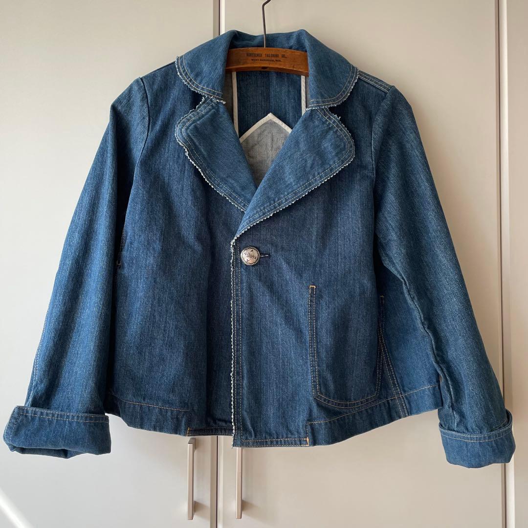 45R ライ麦デニムのレフアジャケット（淡） ¥70,400