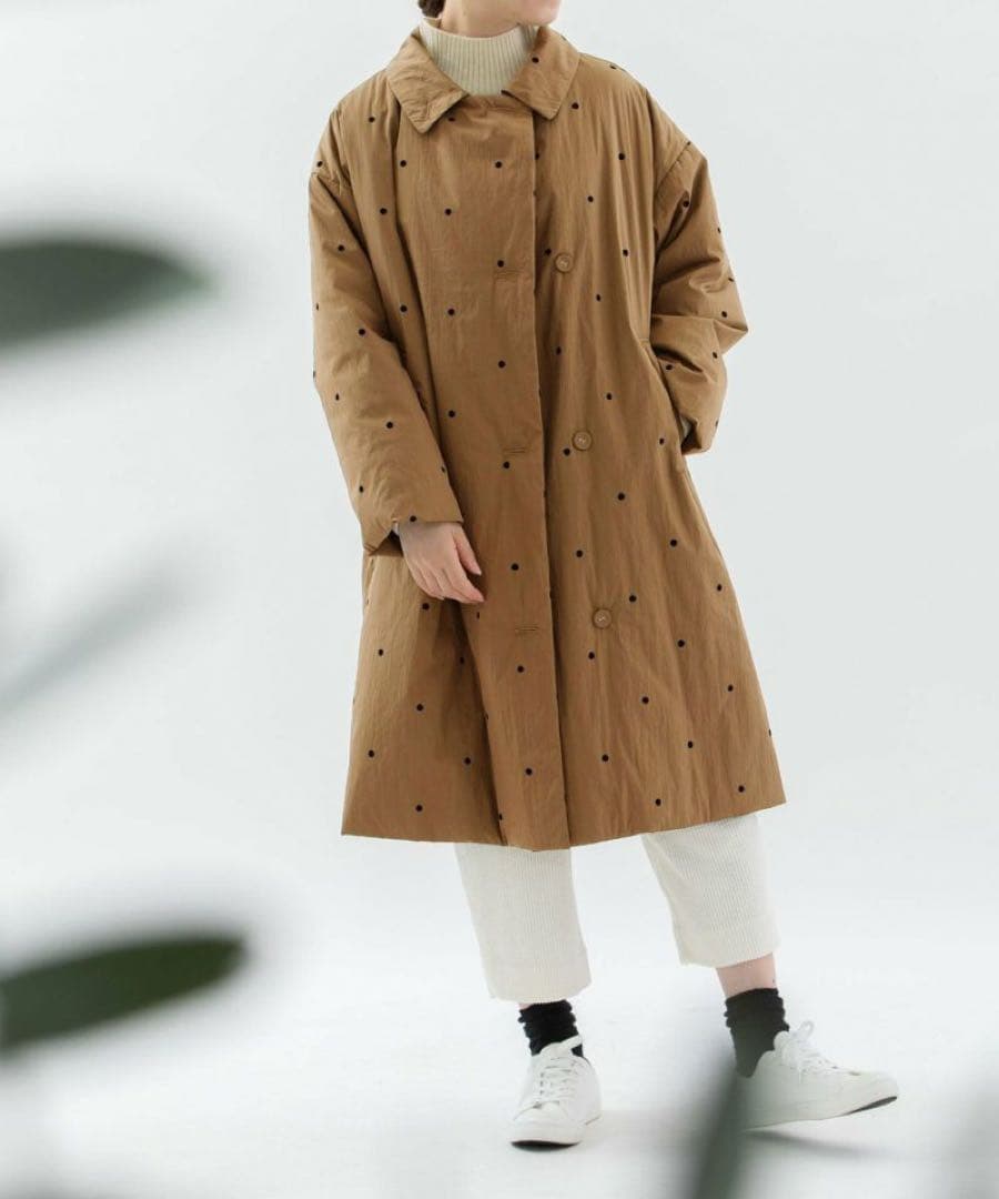 フロッキーpolka 中綿3wayカラーコート