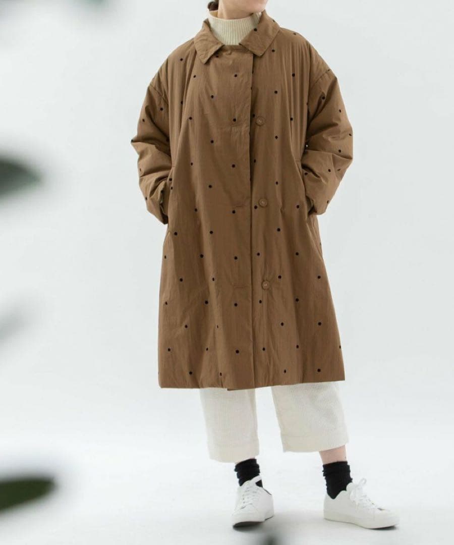 フロッキーpolka 中綿3wayカラーコート