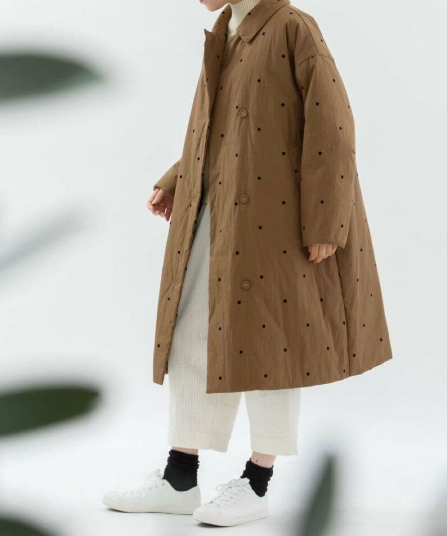 フロッキーpolka 中綿3wayカラーコート