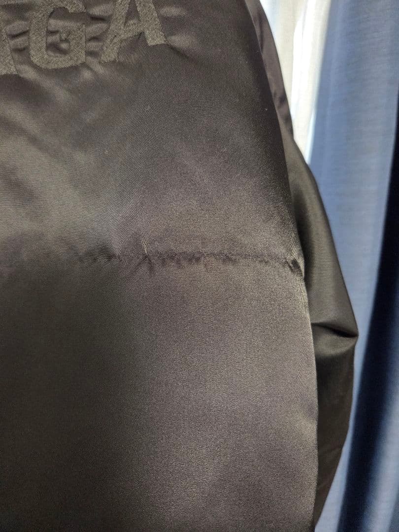 BALENCIAGA　ロゴボンバージャケット　MA-1　48サイズでブラック