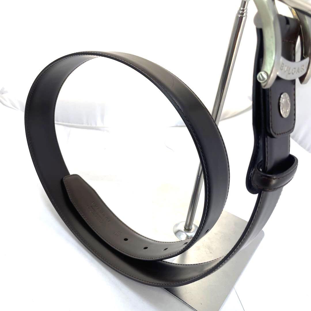 正規 ブルガリ アショーマ ウォッチベゼルバックル ベルト ブラックブラウン