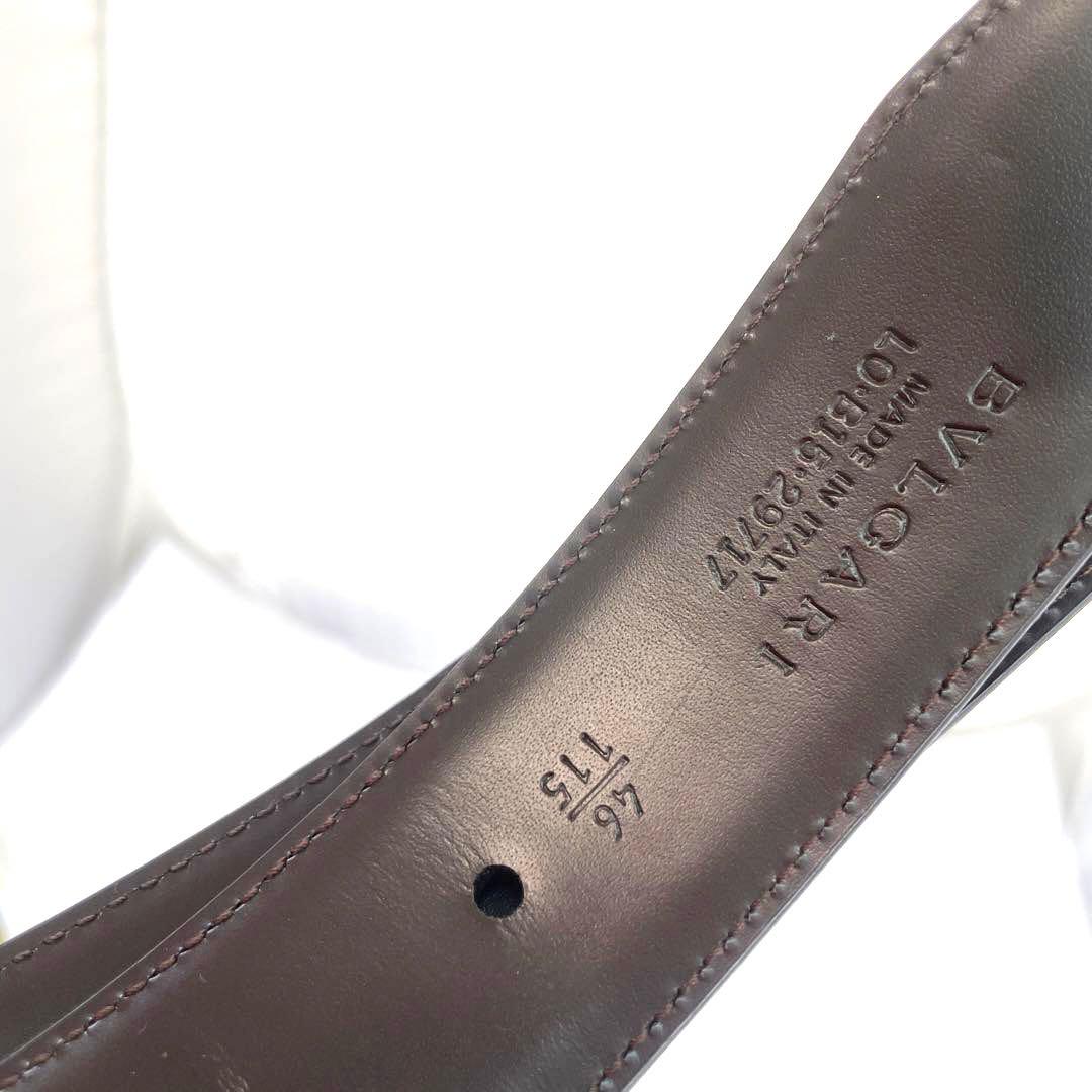 正規 ブルガリ アショーマ ウォッチベゼルバックル ベルト ブラックブラウン