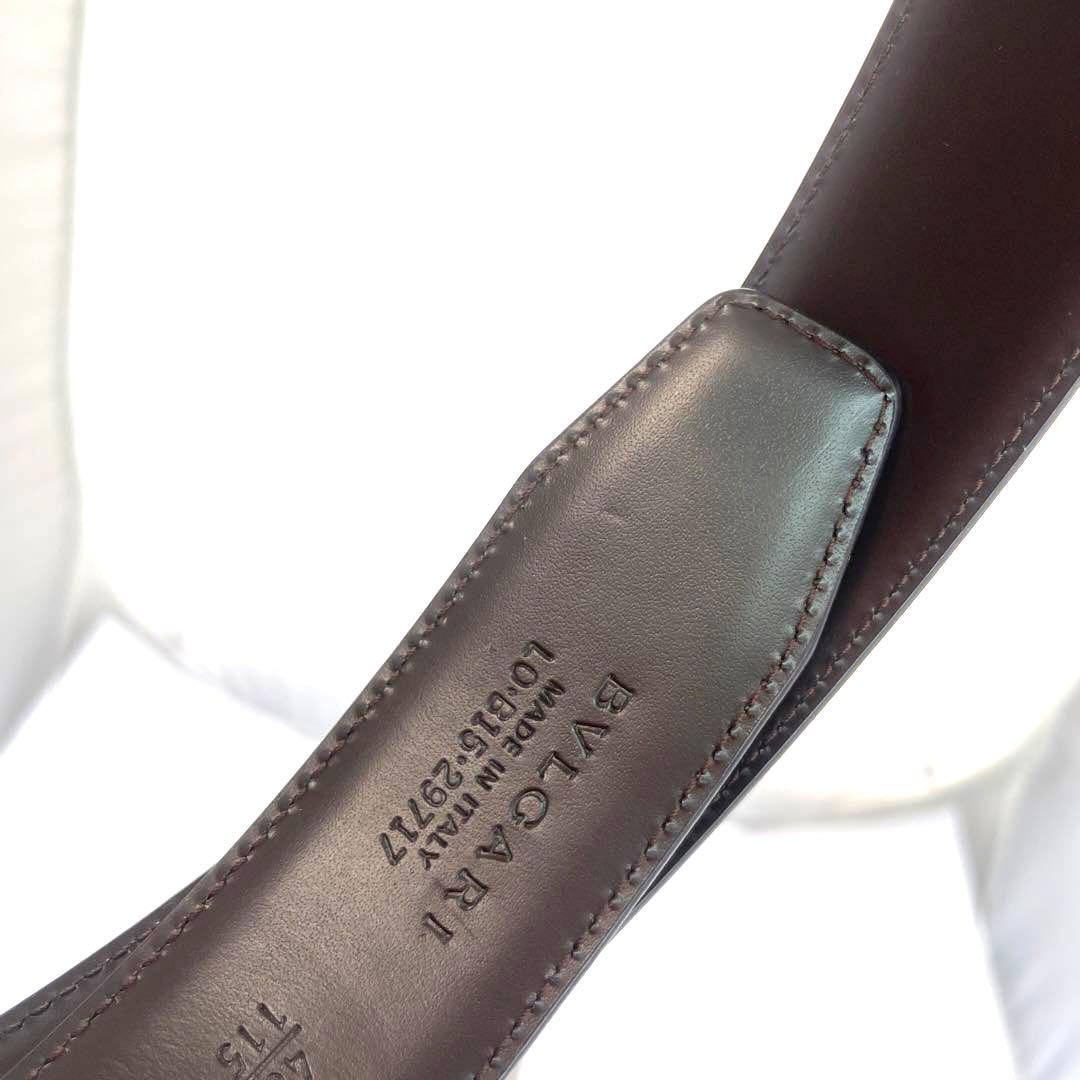 正規 ブルガリ アショーマ ウォッチベゼルバックル ベルト ブラックブラウン