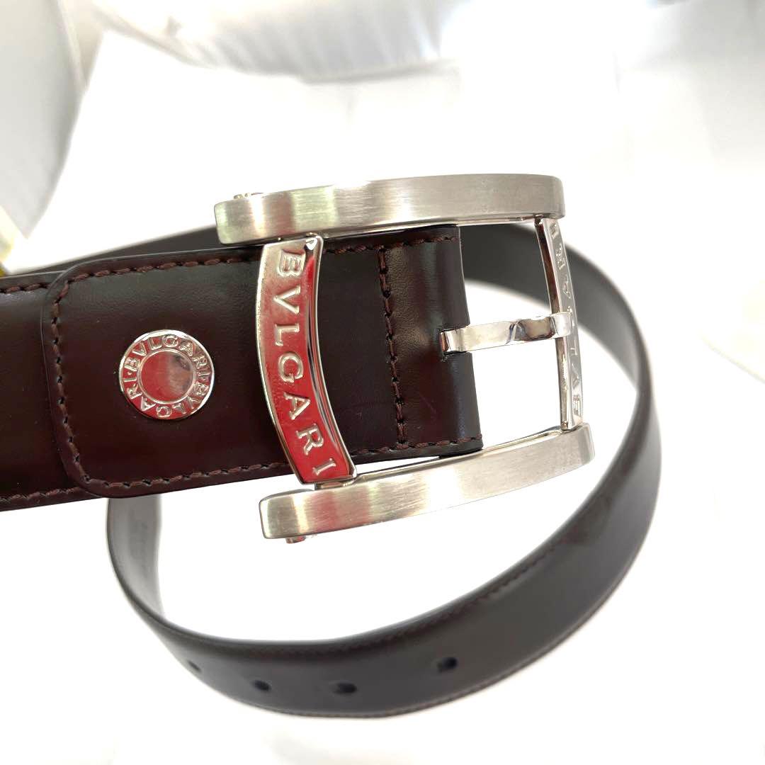 正規 ブルガリ アショーマ ウォッチベゼルバックル ベルト ブラックブラウン