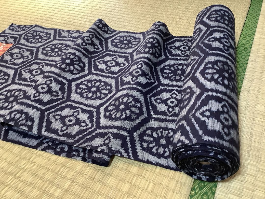 e*s様 ★民芸の木綿　本場久留米絣　布細工　絣洋服　コート　絣着物★
