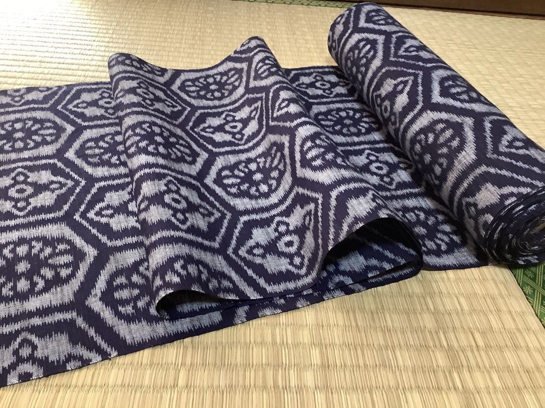 e*s様 ★民芸の木綿　本場久留米絣　布細工　絣洋服　コート　絣着物★