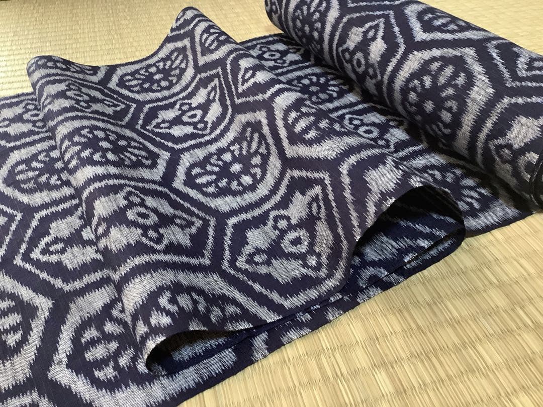 e*s様 ★民芸の木綿　本場久留米絣　布細工　絣洋服　コート　絣着物★